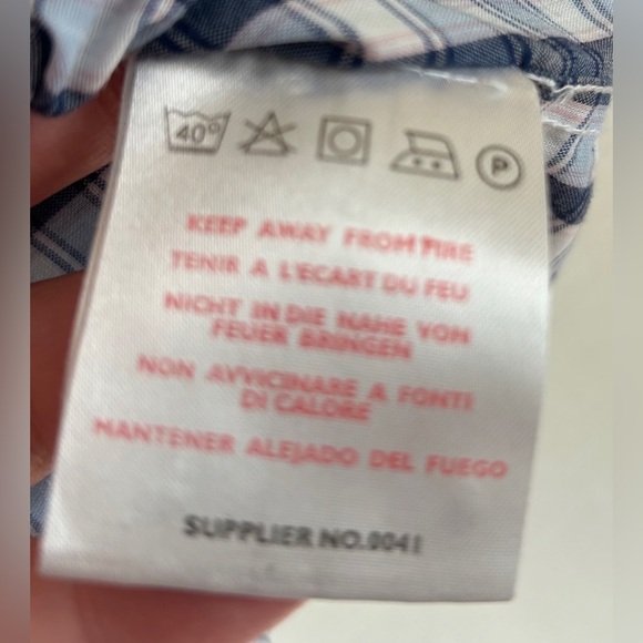 Kangol Mens Button Down Plaid Long Sleeve Shirt UK Size Medium - Picture 12 of 13